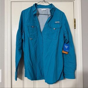 Columbia Men's Teal Shirt Jacket